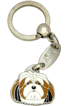 LHASA APSO TRICOLOR - pet ID tag, dog ID tags, pet tags, personalized pet tags MjavHov - engraved pet tags online